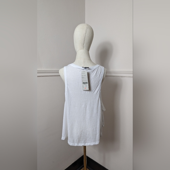 Sweaty Betty Crop Top, No Pain No Champagne White Size XL - Picture 5 of 7